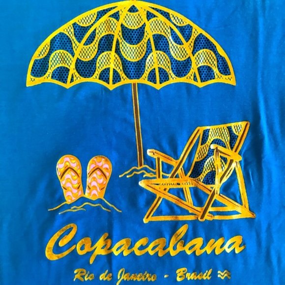 Rio ♥️ BLUE Sequin Round Neck Short Sleeve Top - Picture 2 of 4